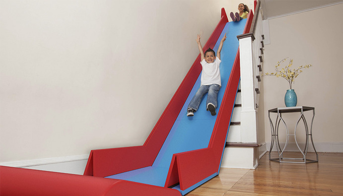孩子的大玩具：跃层可折叠滑梯