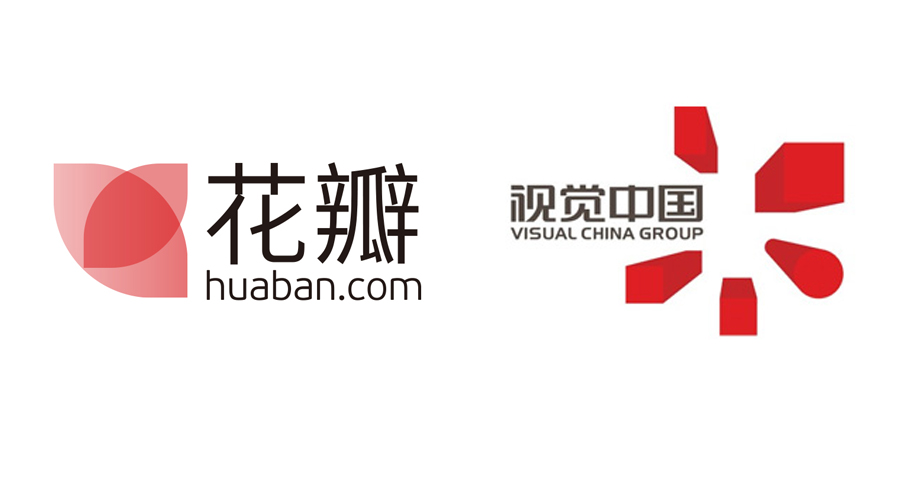 花瓣&视觉中国logo