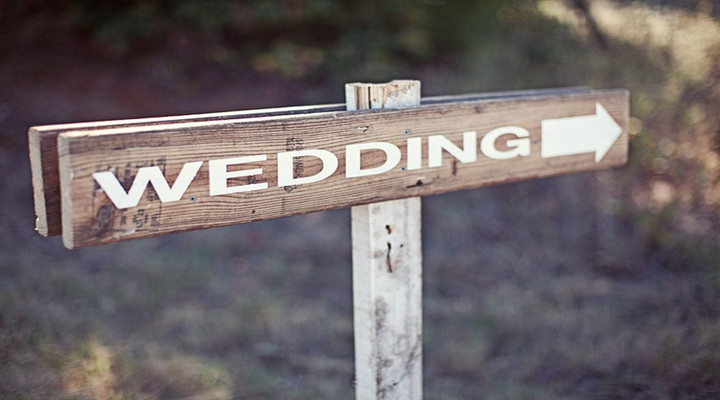 创意设计：婚礼指示牌